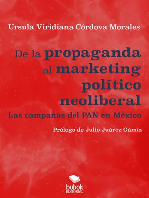cover image of De la propaganda al marketing político neoliberal